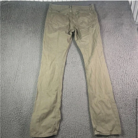 Rag & Bone Pants Mens 31x34 Khaki Brown RB 15X Slim Straight Tailored Workwear - Picture 6 of 8
